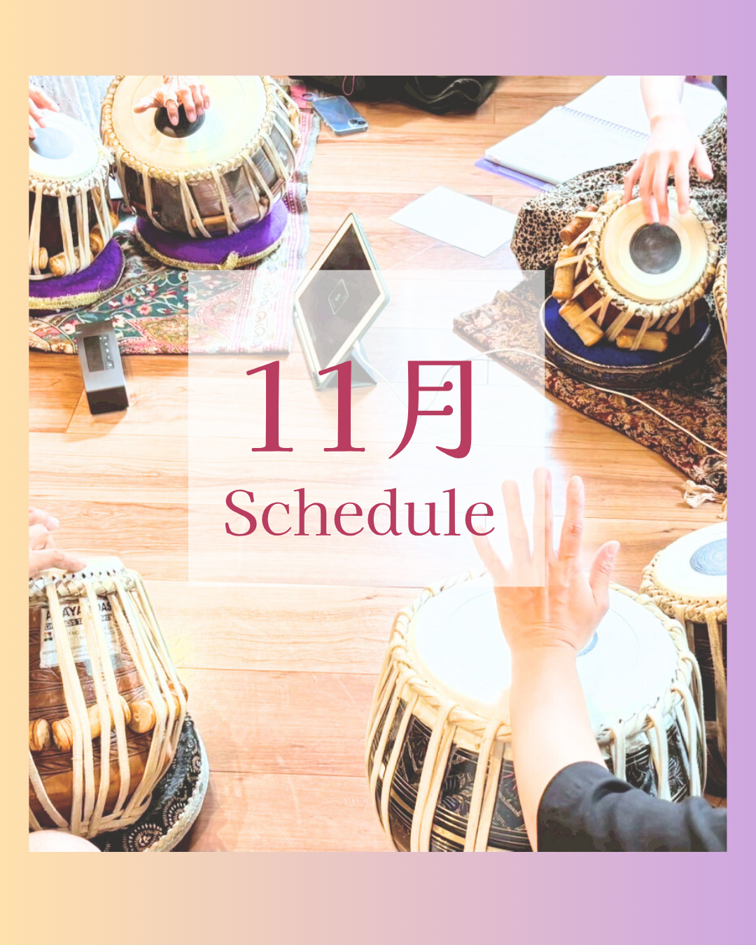 １1月のスケジュール